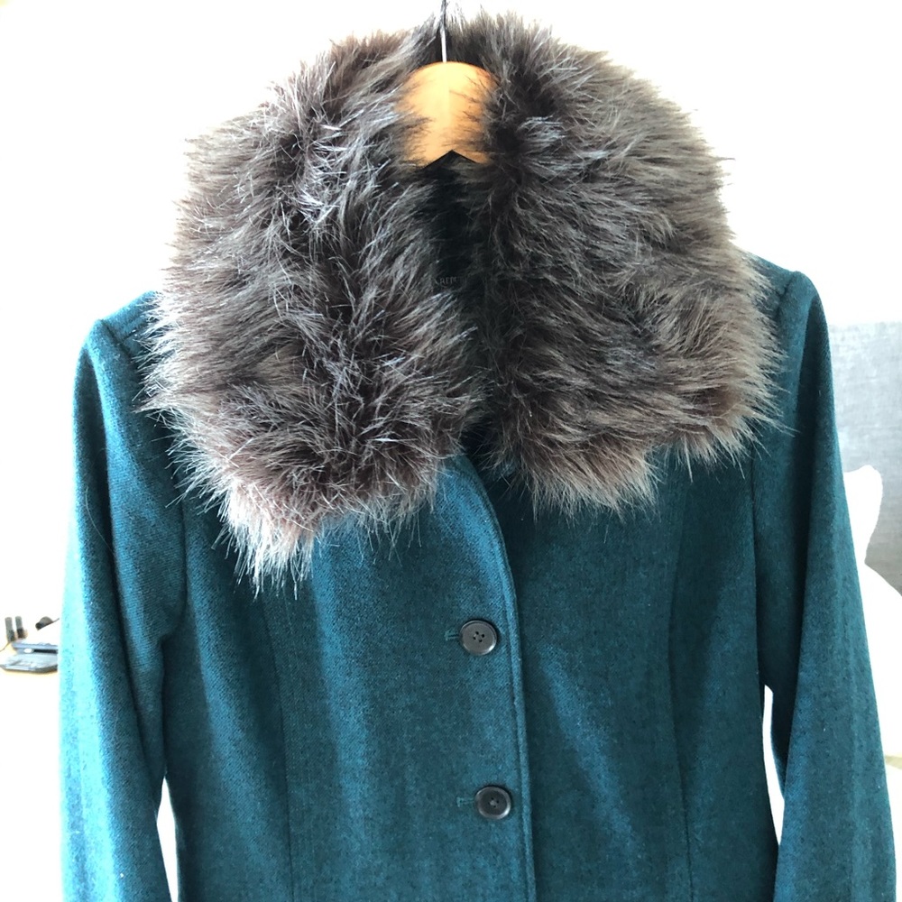 Forest green Banana Republic winter coat